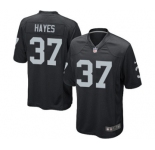 Men's Nike Oakland Raiders #37 Lester Hayes Game Black Team Color NFL Jersey