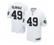 Men's Nike Oakland Raiders #49 Jamize Olawale Game White NFL Jersey