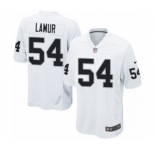 Men's Nike Oakland Raiders #54 Emmanuel Lamur Game White NFL Jersey