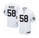 Men's Nike Oakland Raiders #58 Kyle Wilber Game White NFL Jersey