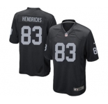 Men's Nike Oakland Raiders #83 Ted Hendricks Game Black Team Color NFL Jersey