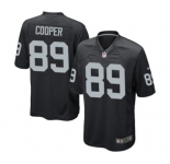 Men's Nike Oakland Raiders #89 Amari Cooper Game Black Team Color NFL Jersey