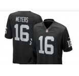 Men's Oakland Raiders #16 Jakobi Meyers Game Black Football Jersey