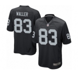Men's Oakland Raiders #83 Darren Waller Game Black Team Color Football Jersey