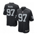 Men's Oakland Raiders #97 Josh Mauro Game Black Team Color Football Jersey