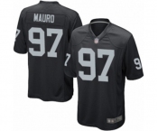 Men's Oakland Raiders #97 Josh Mauro Game Black Team Color Football Jersey