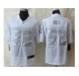 Nike Oakland Raiders #52 Mack Platinum White Jerseys[Game]