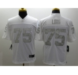 Nike Oakland Raiders #75 Howie Long Platinum White Jerseys[Game]
