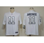 nike nfl jerseys oakland raiders #11 janikowski white(silver number)[Game]