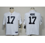 nike nfl jerseys oakland raiders #17 denarius moore white[game]