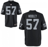 nike nfl jerseys oakland raiders #57 woddley black[game]