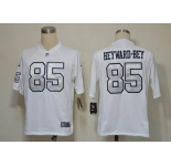 nike nfl jerseys oakland raiders #85 heyward-bey white(silver number)[Game]