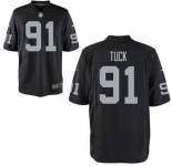nike nfl jerseys oakland raiders #91 tuck black[game]
