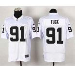 nike nfl jerseys oakland raiders #91 tuck white[game]