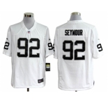 nike nfl jerseys oakland raiders #92 seymour white[game]