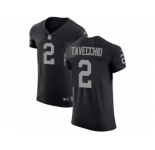 Men Nike Oakland Raiders #2 Giorgio Tavecchio Black Team Color Vapor Untouchable Elite Player NFL Jersey