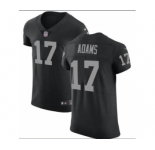 Men's Las Vegas Raiders  #17 Davante Adams Black Team Color Men's Stitched NFL Vapor Untouchable Elite Jersey