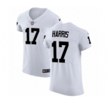 Men's Nike Oakland Raiders #17 Dwayne Harris White Vapor Untouchable Elite Player NFL Jersey