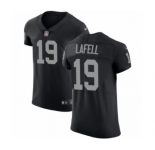 Men's Nike Oakland Raiders #19 Brandon LaFell Black Team Color Vapor Untouchable Elite Player NFL Jersey