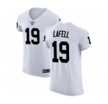 Men's Nike Oakland Raiders #19 Brandon LaFell White Vapor Untouchable Elite Player NFL Jersey