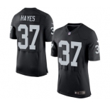Men's Nike Oakland Raiders #37 Lester Hayes Elite Black Team Color NFL Jersey