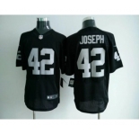 Men's Nike Oakland Raiders #42 Karl Joseph Game Black Elite Color NFL Jersey