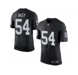 Men's Nike Oakland Raiders #54 Perry Riley Elite Black Team Color NFL Jersey
