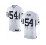 Men's Nike Oakland Raiders #54 Perry Riley Elite White NFL Jersey