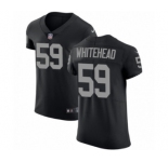 Men's Nike Oakland Raiders #59 Tahir Whitehead Black Team Color Vapor Untouchable Elite Player NFL Jersey