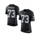 Men's Nike Oakland Raiders #73 Marshall Newhouse Elite Black Team Color NFL Jersey