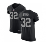 Men's Oakland Raiders #32 Marcus Allen Black Team Color Vapor Untouchable Elite Player Football Jersey