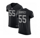 Men's Oakland Raiders #55 Vontaze Burfict Black Team Color Vapor Untouchable Elite Player Football Jersey