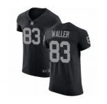 Men's Oakland Raiders #83 Darren Waller Black Team Color Vapor Untouchable Elite Player Football Jersey