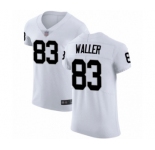 Men's Oakland Raiders #83 Darren Waller White Vapor Untouchable Elite Player Football Jersey