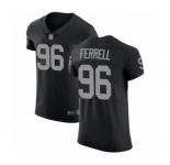 Men's Oakland Raiders #96 Clelin Ferrell Black Team Color Vapor Untouchable Elite Player Football Jersey