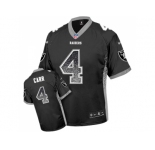 Nike Oakland Raiders #4 Derek Carr Black Men's Stitched NFL Elite Drift Fashion Jersey