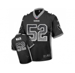 Nike Oakland Raiders #52 Khalil Mack Black Men's Stitched NFL Elite Drift Fashion Jersey