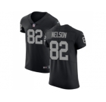 Nike Oakland Raiders #82 Jordy Nelson Black Team Color Men Stitched NFL Vapor Untouchable Elite Jersey