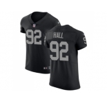 Nike Oakland Raiders #92 P.J. Hall Black Team Color Men Stitched NFL Vapor Untouchable Elite Jersey
