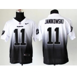nike nfl jerseys oakland raiders #11 sebastian janikowski white-grey[Elite drift fashion][second version]