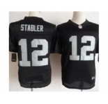 nike nfl jerseys oakland raiders #12 stabler black[Elite]