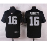 nike nfl jerseys oakland raiders #16 plunkett black[Elite]