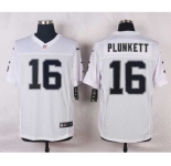 nike nfl jerseys oakland raiders #16 plunkett white[Elite]