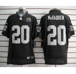 nike nfl jerseys oakland raiders #20 darren mcfadden black[Elite 50th Patch]
