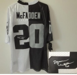 nike nfl jerseys oakland raiders #20 darren mcfadden white-black[Elite split signature]