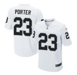 nike nfl jerseys oakland raiders #23 porter white[Elite][porter]