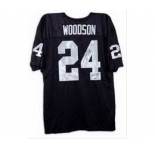 nike nfl jerseys oakland raiders #24 woodson black[Elite signature]