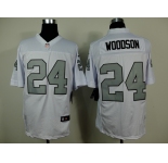nike nfl jerseys oakland raiders #24 woodson white[Elite grey number]