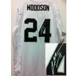 nike nfl jerseys oakland raiders #24 woodson white[Elite signature]
