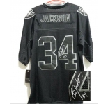 nike nfl jerseys oakland raiders #34 jackson black[Elite lights out signature]